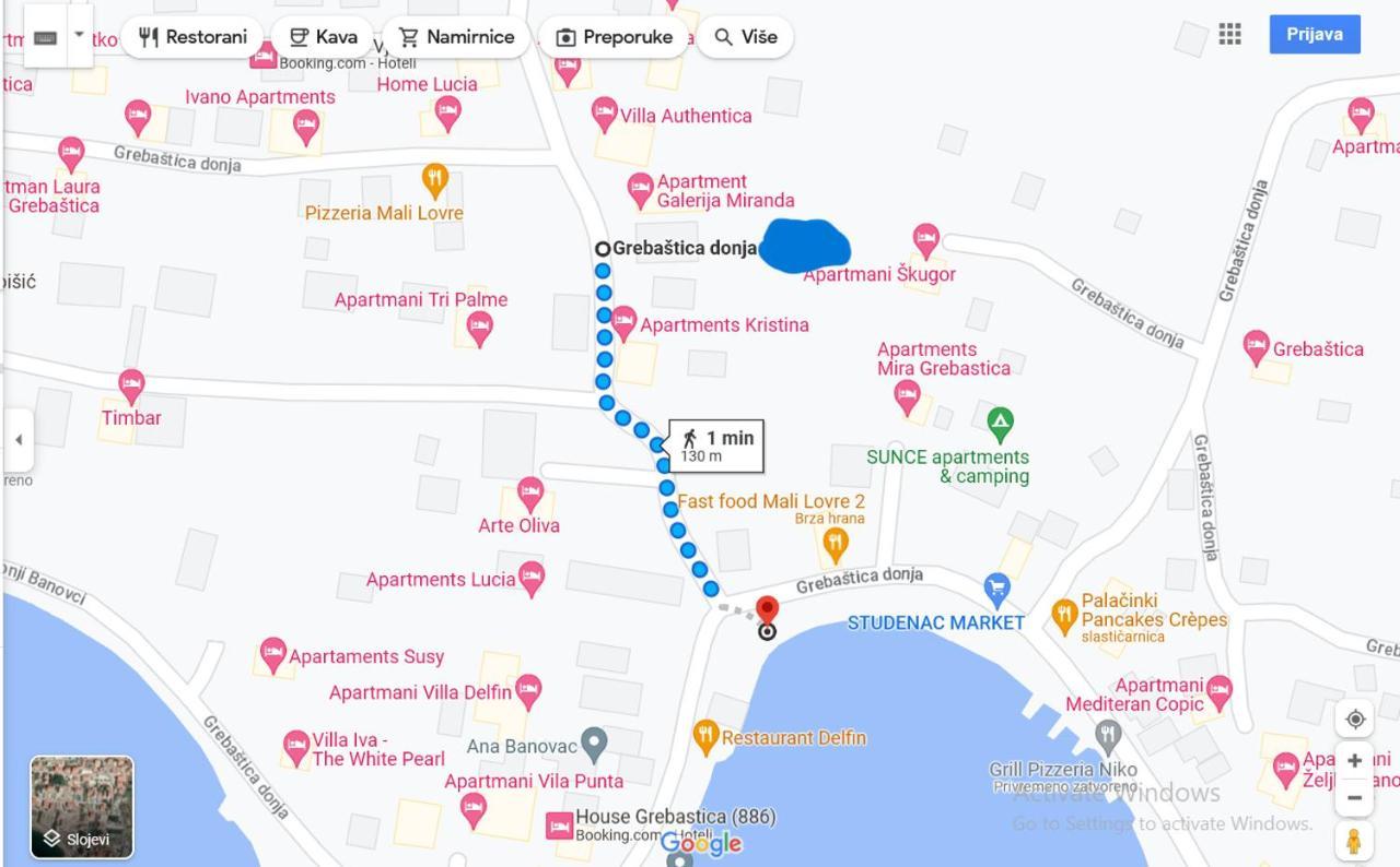 Apartmani Mlinar-One Bedroom Seaview Grebaštica Kültér fotó